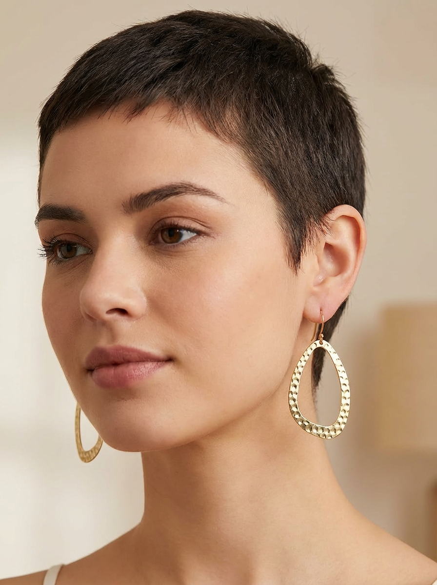 Brass hoops - Karmic Kollections Designs