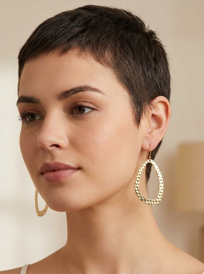 Brass hoops - Karmic Kollections Designs