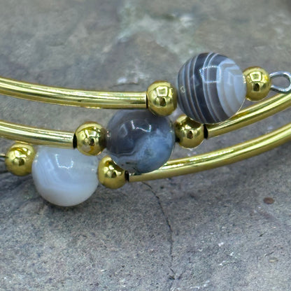 Agate Wrap Bracelet