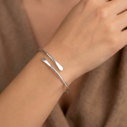 Silver Bangle - Karmic Kollections Designs