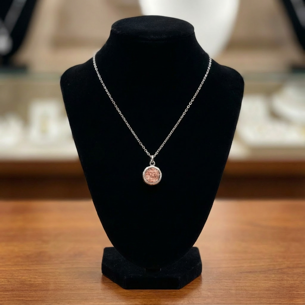 Orange “Druzy” Pendant - Karmic Kollections Designs