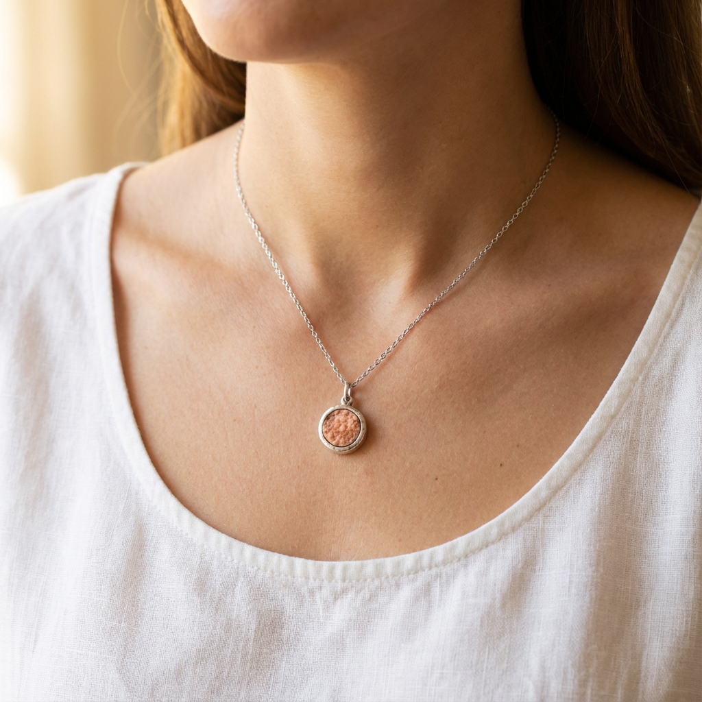 Orange “Druzy” Pendant - Karmic Kollections Designs