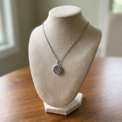 Rainbow “Druzy” Pendant - Karmic Kollections Designs