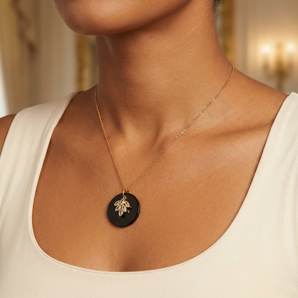 Gunmetal Pendant - Karmic Kollections Designs