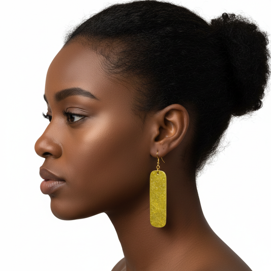 Hammered Brass Earrings - Karmic Kollections Designs