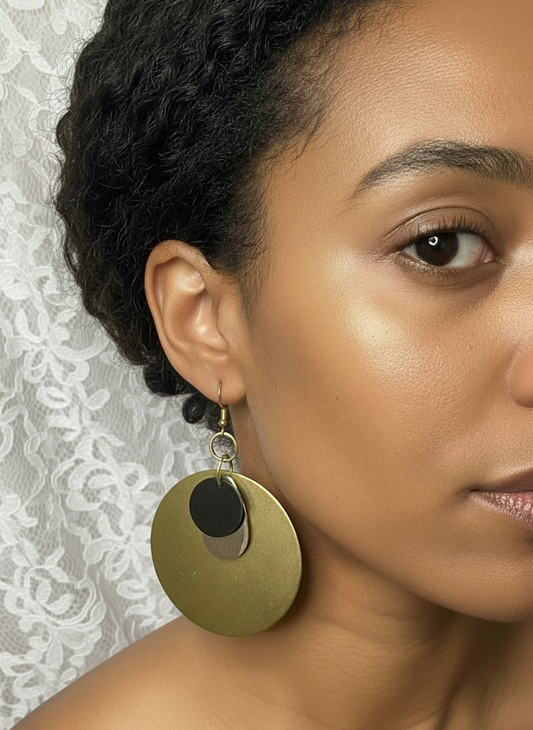 Mixed Metal Earrings - Karmic Kollections Designs