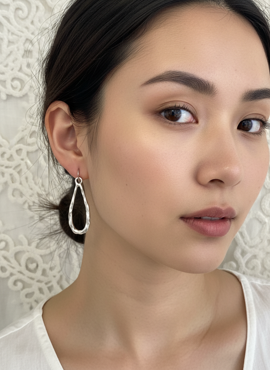 Riveted Simple Hoops - Karmic Kollections Designs