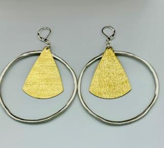 Mixed Metal Hoops